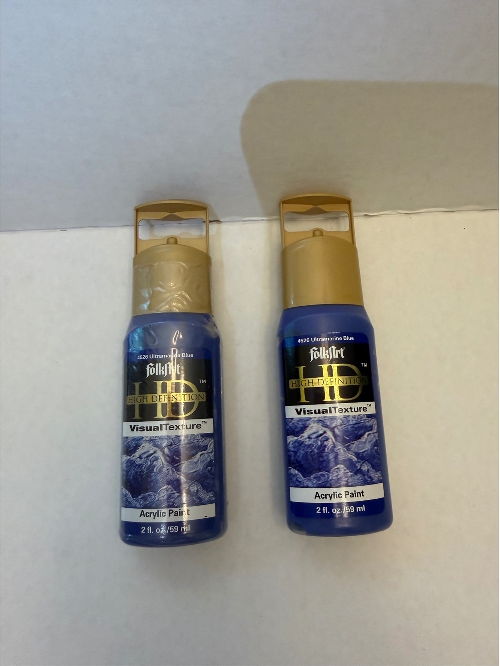 Vintage 2000s FolkArt Visual Texture Ultramarine Blue – New Old Stock